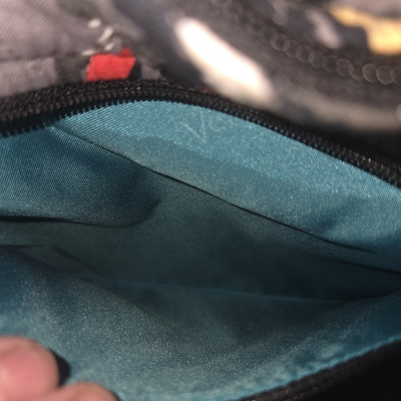 EUC Vera Bradley Splash Floral Triple Zip Hipster Bag And Matching Wallet - Picture 7 of 14